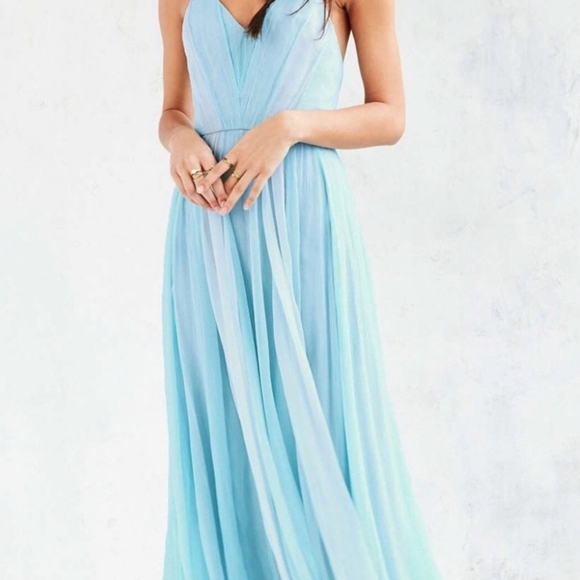 Kimchi Blue Waterfall Chiffon Maxi Dress Size 0 - Picture 2 of 13
